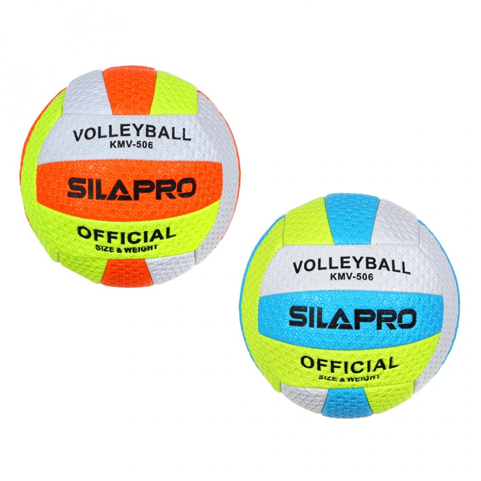 Мяч волейбольный 22см, 5 р-р, 2сл, ПВХ 2.5мм, 290г (+-10%) SILAPRO