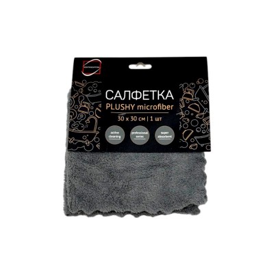 Салфетка микрофибра 30*30см PLUSHY (20)