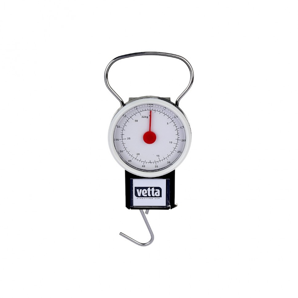 Безмен механический, круглый, нагрузка до 32 кг, пластик (10)