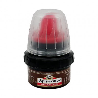Крем для обуви «Эффектон Люкс», коричневый, 60 мл