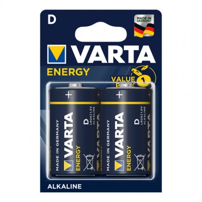 Батарейка Varta Energy LR20 D, бл/2 