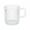Кружка с рельефным узором, 340мл, стекло MILLIMI