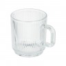 Кружка с рельефным узором, 340мл, стекло MILLIMI