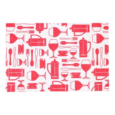 Коврик для сушки посуды губчатая вискоза, 25х38см (20/1) 