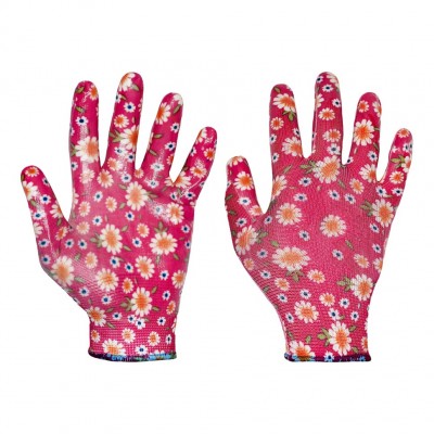 Перчатки нейлоновые садовые с полиуретановым покрытием (1200/12)