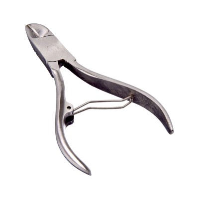 Кусачки педикюрные с одинарной пружиной, длина лезвий 15мм, сталь, 10,5см