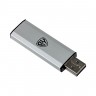 Флеш-карта USB2.0 выдвижная Silverslide, 32гб, блистер, алюминий, пластик, серебристый