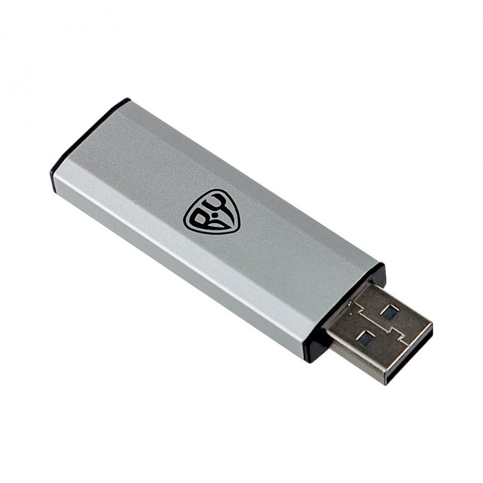 Флеш-карта USB2.0 выдвижная Silverslide, 32гб, блистер, алюминий, пластик, серебристый