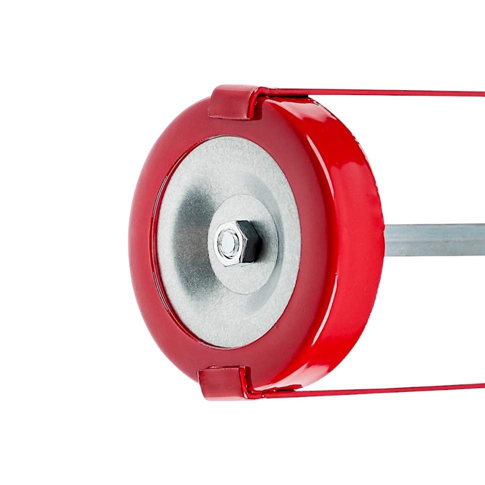 Пистолет для герметика с мет. фиксатором 225мм скеле