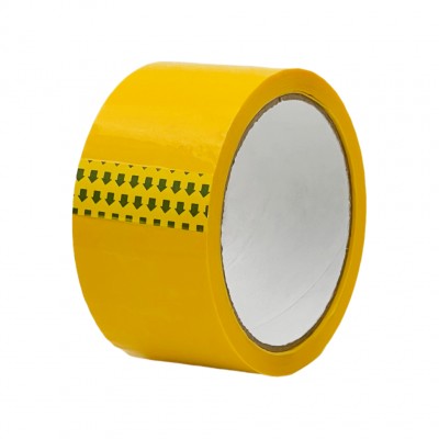Клейкая лента PP, 48 мм, 50 м, 43 мкм, жёлтая