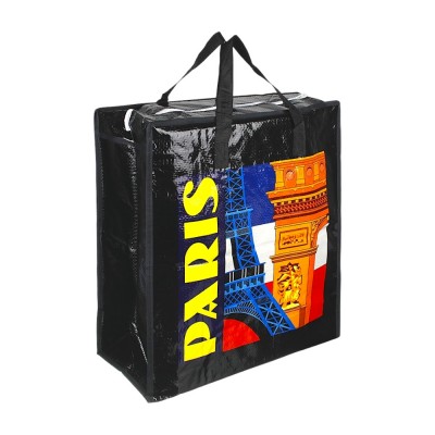 Сумка-шоппер XL, полипропилен, 49х44х20см, 3 дизайна (6)