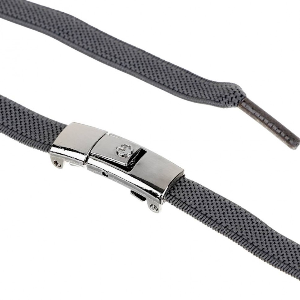 Шнурки для обуви без завязывания с фиксатором 2шт, длина 100см, ширина 8мм, 3 цвета