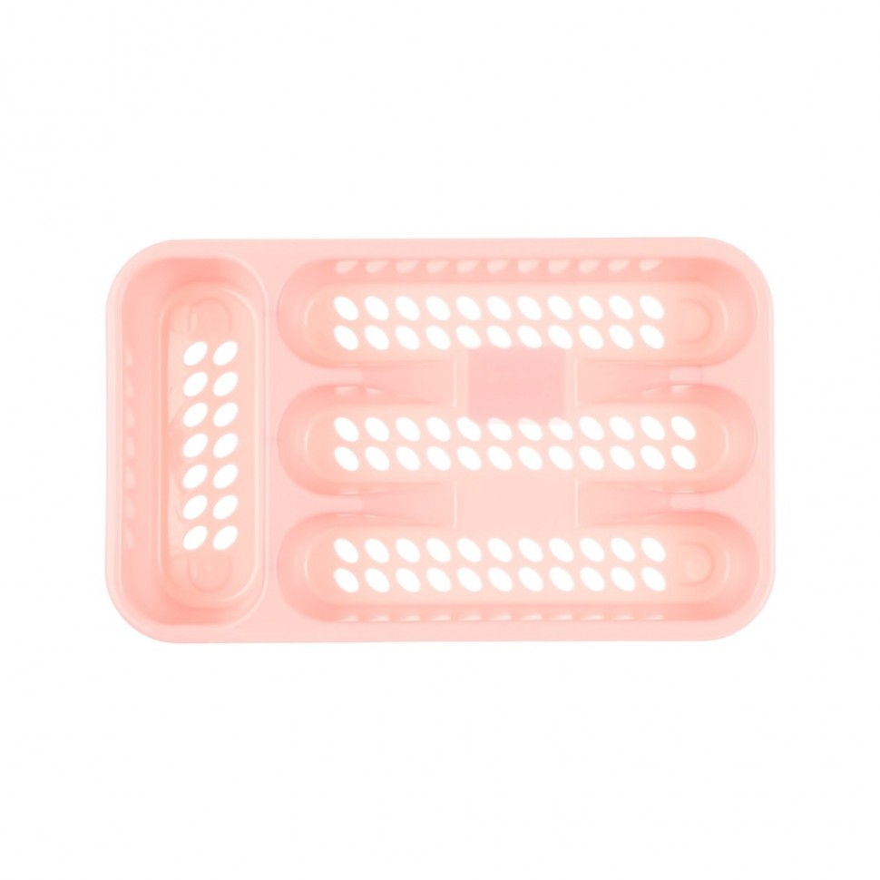 Лоток для столовых приборов, 4 секций, пластик, 33х19,5х4,5см, "Кантри"