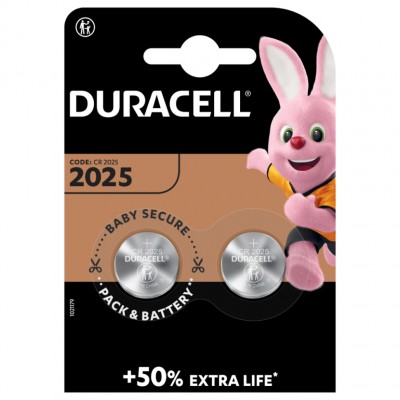 Батарейка Duracell CR2025, бл/2 
