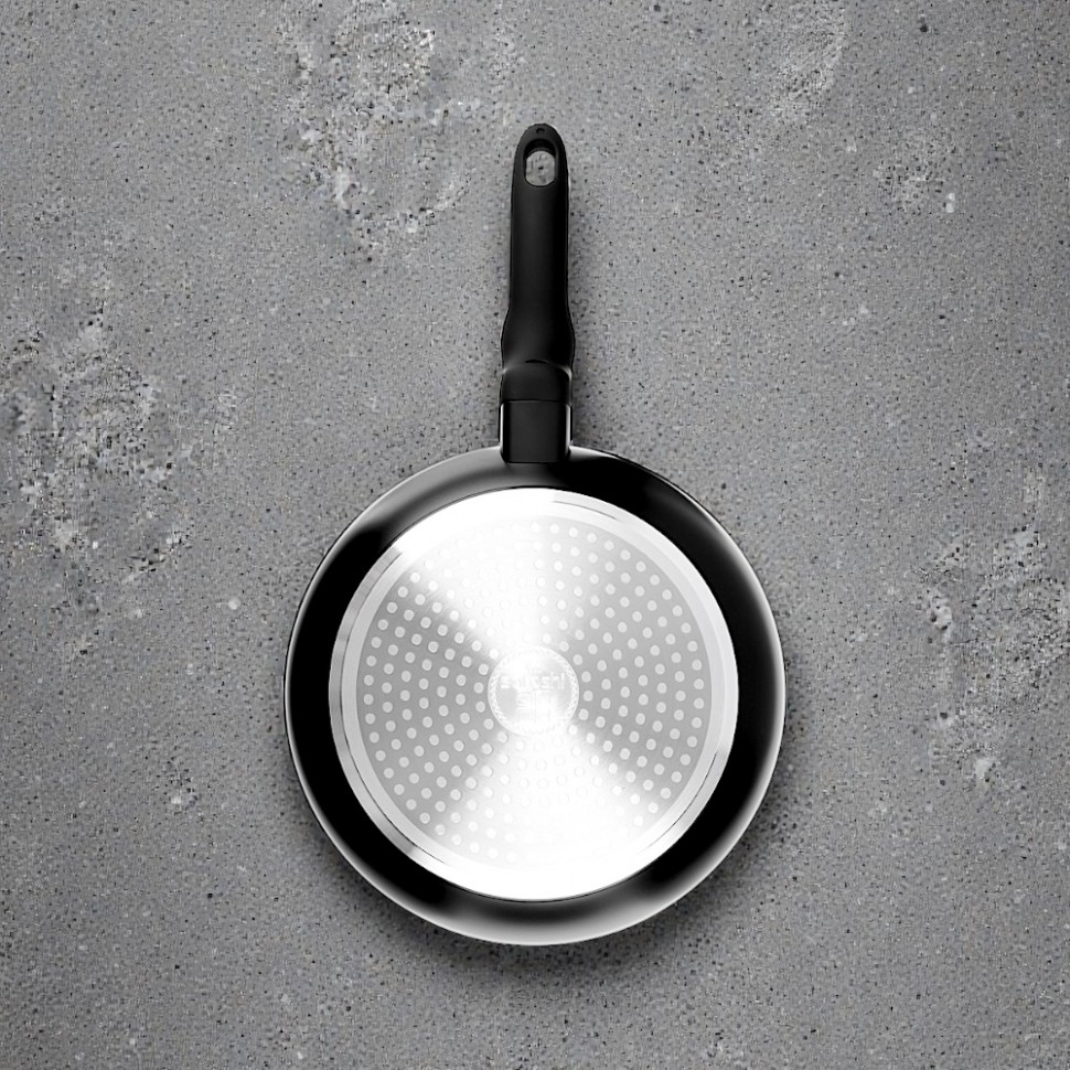 Сковорода литая Стоун d22см, антипригарное покрытие Мрамор, индукция SATOSHI