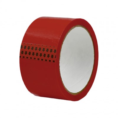 Клейкая лента PP, 48 мм, 50 м, 43 мкм, красная