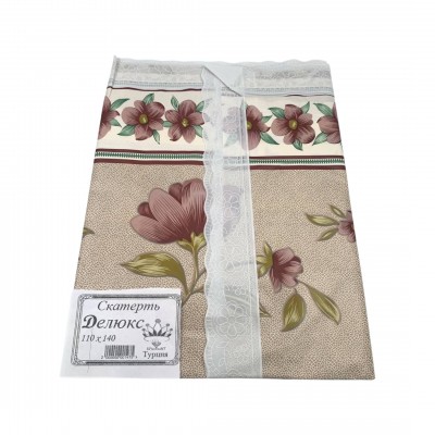 Скатерть 73*132см  ПВХ с тиснением &quot;Делюкс&quot; (100)