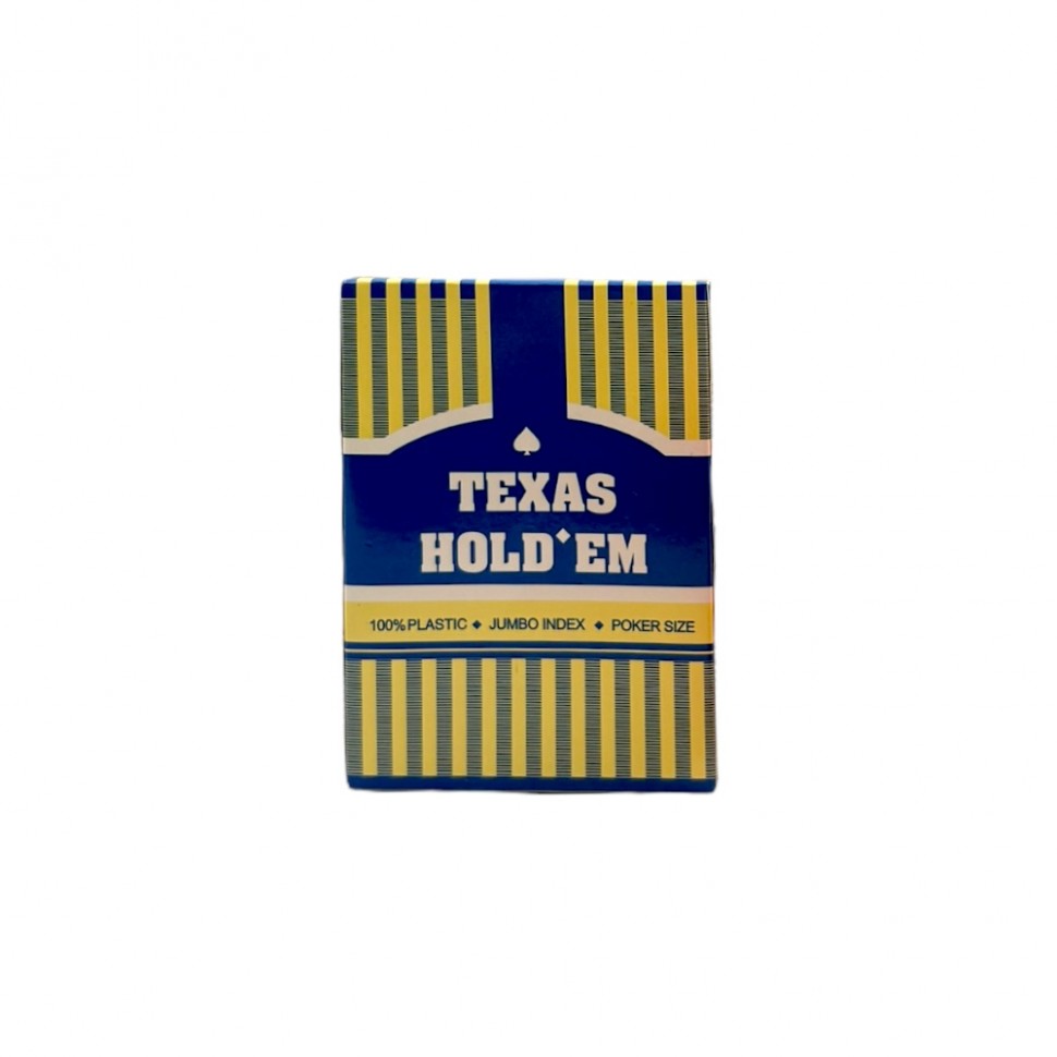 Карты игральные TEXAS HOLD'EM пластик (144/12)