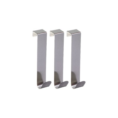 Крючок навесной, 2,2х12см, нерж.сталь 430, 3шт (12)