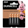 Батарейка Duracell LR03 AAA, бл/4 