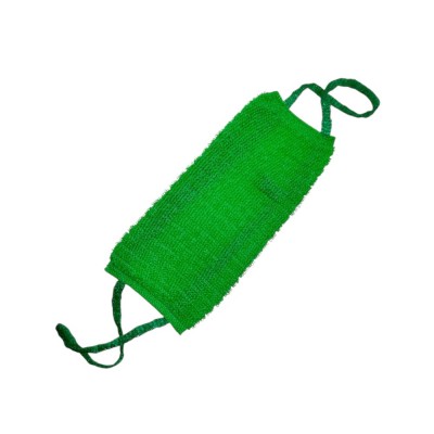 Мочалка вязаная с поролоном 13*38 см Шерон (100)