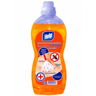 Концентрированное средство для мытья полов Help с репеллентными свойствами, 1 л