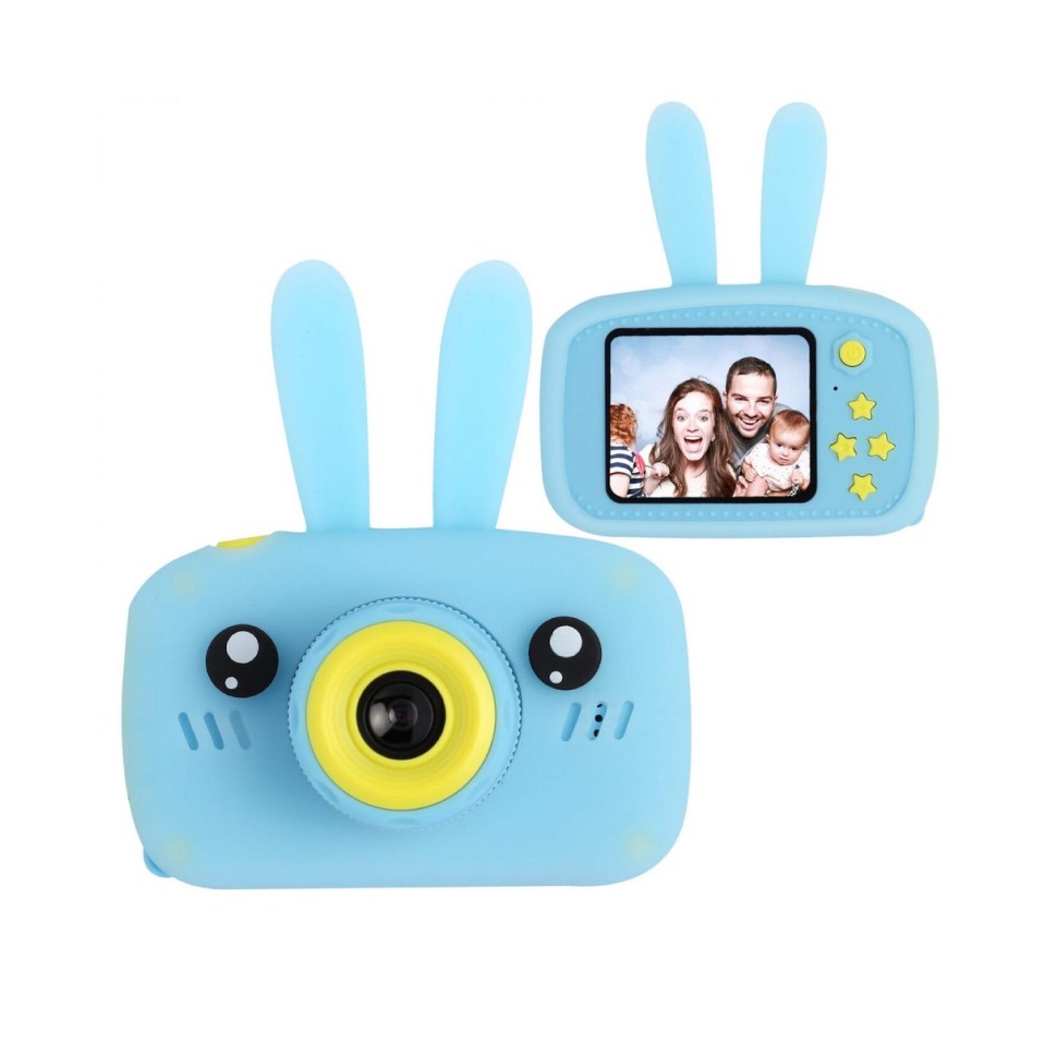 Фотоаппарат цифровой детский с видеозаписью (камера, чехол, USB-кабель, шнурочек на шею)