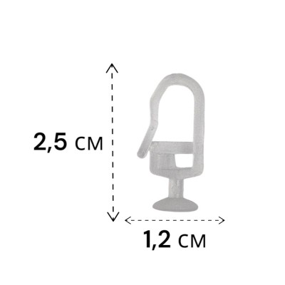 Крючки для штор &quot;Гвоздики&quot; малые за 100 штук