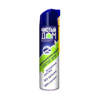 Аэрозоль Дихлофос ЧИСТЫЙ ДОМ "Супер" универсальный 600мл (24/4)