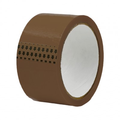 Клейкая лента PP, 48 мм, 100 м, 45 мкм, коричневая