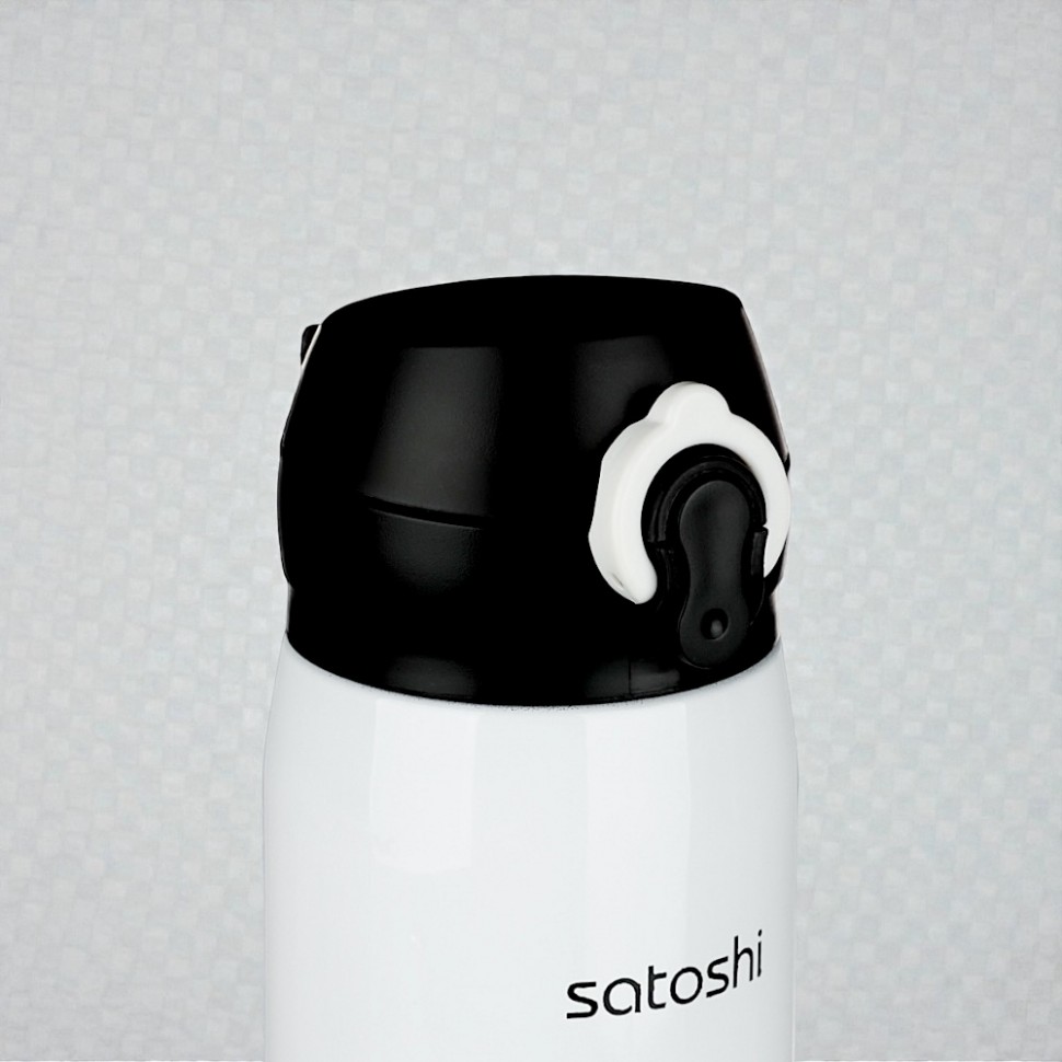 Термос-кружка с крышкой на защелке, 450мл "ЭнерджиДог", нерж.сталь SATOSHI