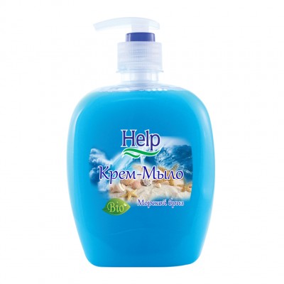 Крем-мыло Help с дозатором, Морской бриз, 300 мл