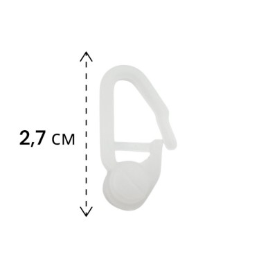 Крючки для штор роликовые с замком 100шт арт.1103 (100/1)