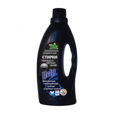 Специальное средство для стирки Темных и Черных тканей Help, 1 л