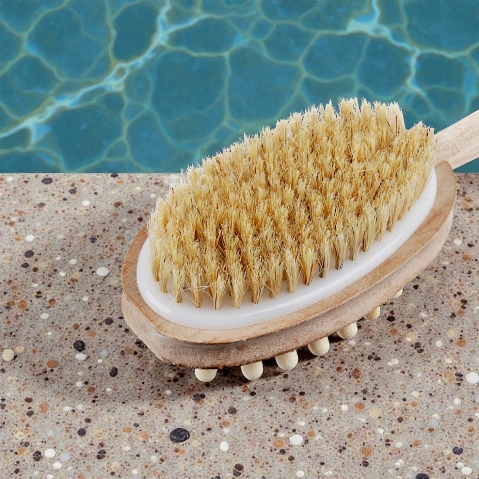 Массажная щетка для спины, двухсторонняя