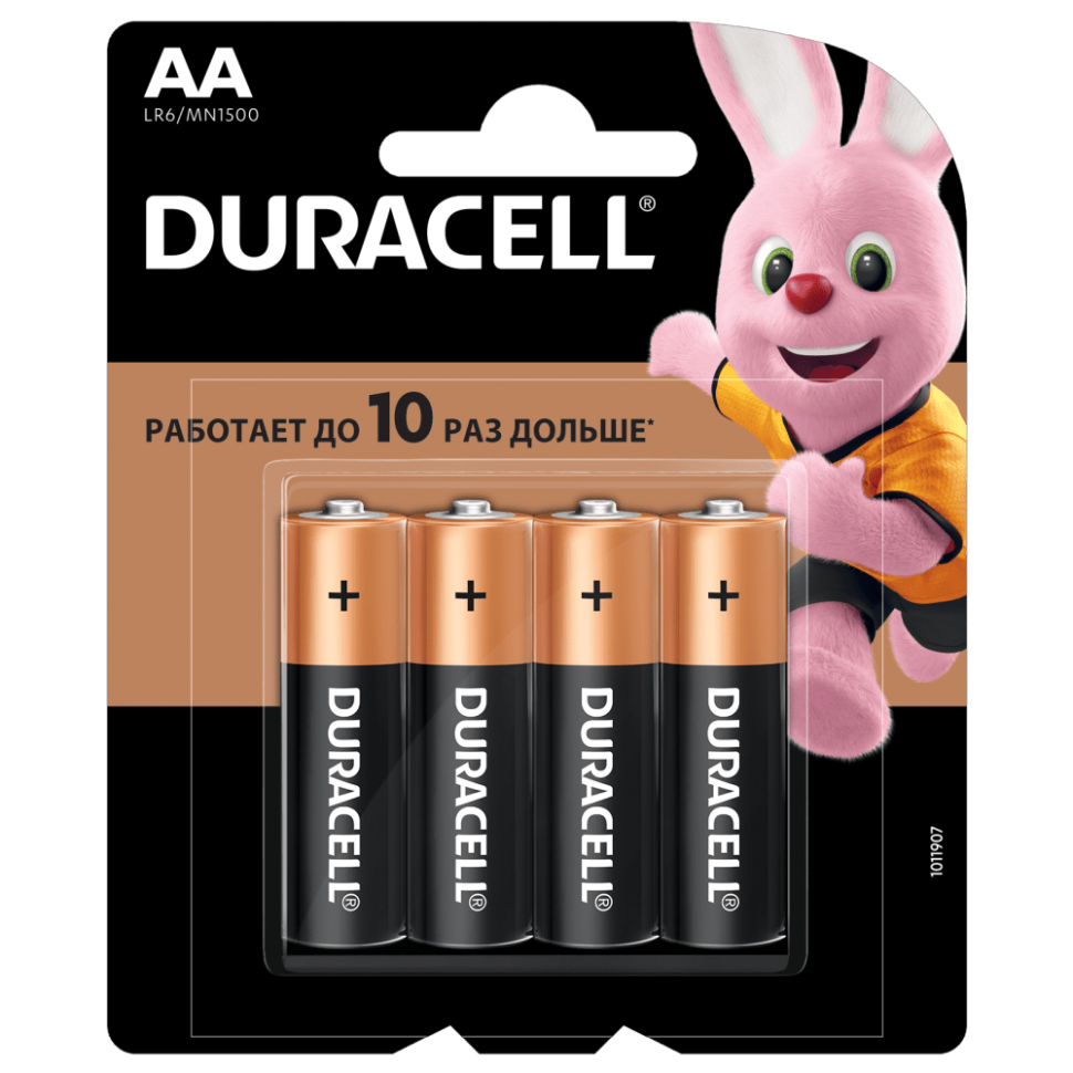 Батарейка Duracell LR06 AA, 4 шт 