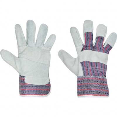 Перчатки спилковые комбинированные