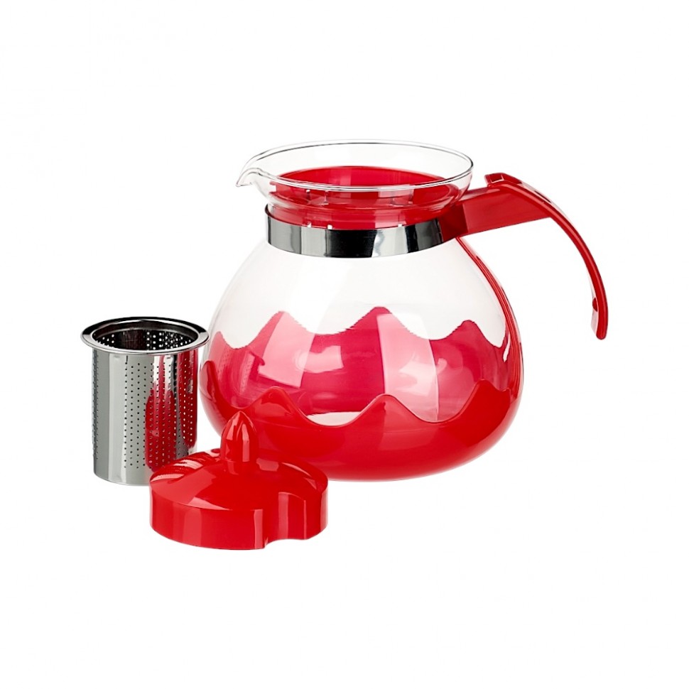 Чайник заварочный Классик 1,5л, стекло, нерж.сталь