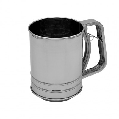 Кружка-сито для муки с просеивающим механизмом D10см, H9см (12)