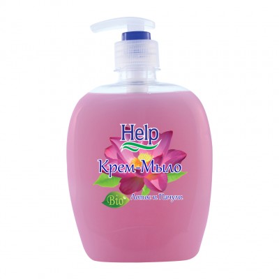 Крем-мыло Help с дозатором, Лотос и пачули, 300 мл