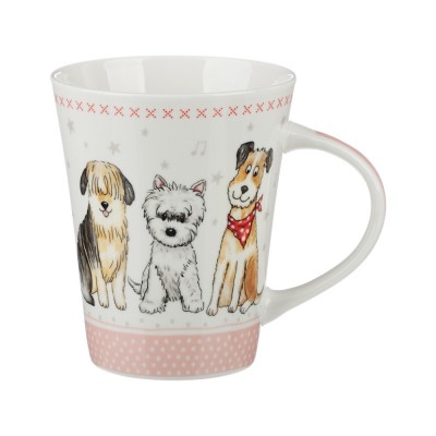 Кружка 350мл, фарфор, 4 дизайна Дружок MILLIMI