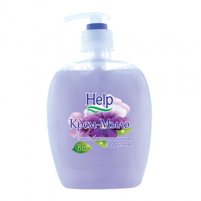 Крем-мыло Help с дозатором, Антибактериальное, 300 мл