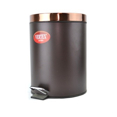 Ведро мусорное 5л с внутренним контейнером нерж.черное Vertex 2450-VS (6)