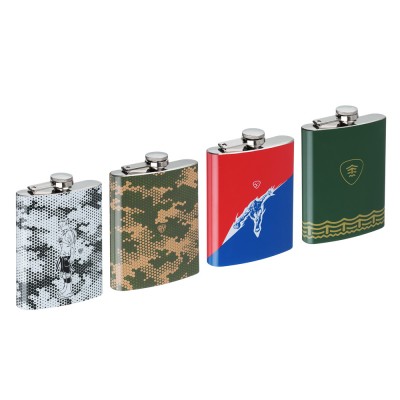 Фляжка нерж. сталь, 240мл, 4 дизайна, Герои