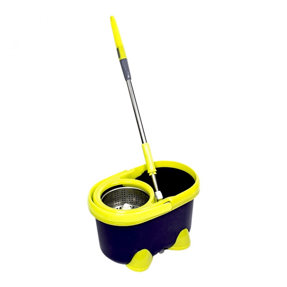 Набор для уборки с отжимом и смен.насадкой, доп.насадка, ведро 14л, метал.отжим, пластик