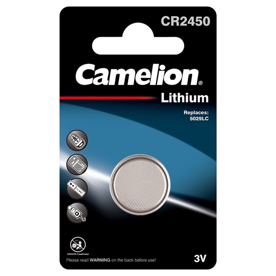 Батарейка Camelion Lithium CR2450, 1 шт
