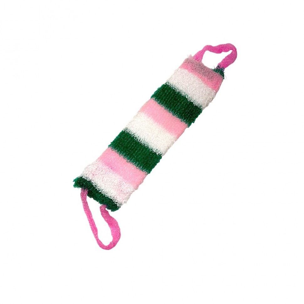 Мочалка вязаная 12*40см Светофор (100)