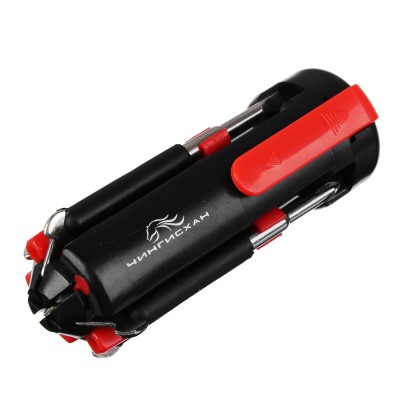 Фонарь с инструментами 6-в-1 4 LED, 2xAAA, пластик и металл, 9,5х3,5 см