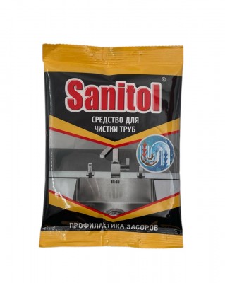 Антизасор для чистки труб 90 гр. Sanitol ЧС-152 (24)