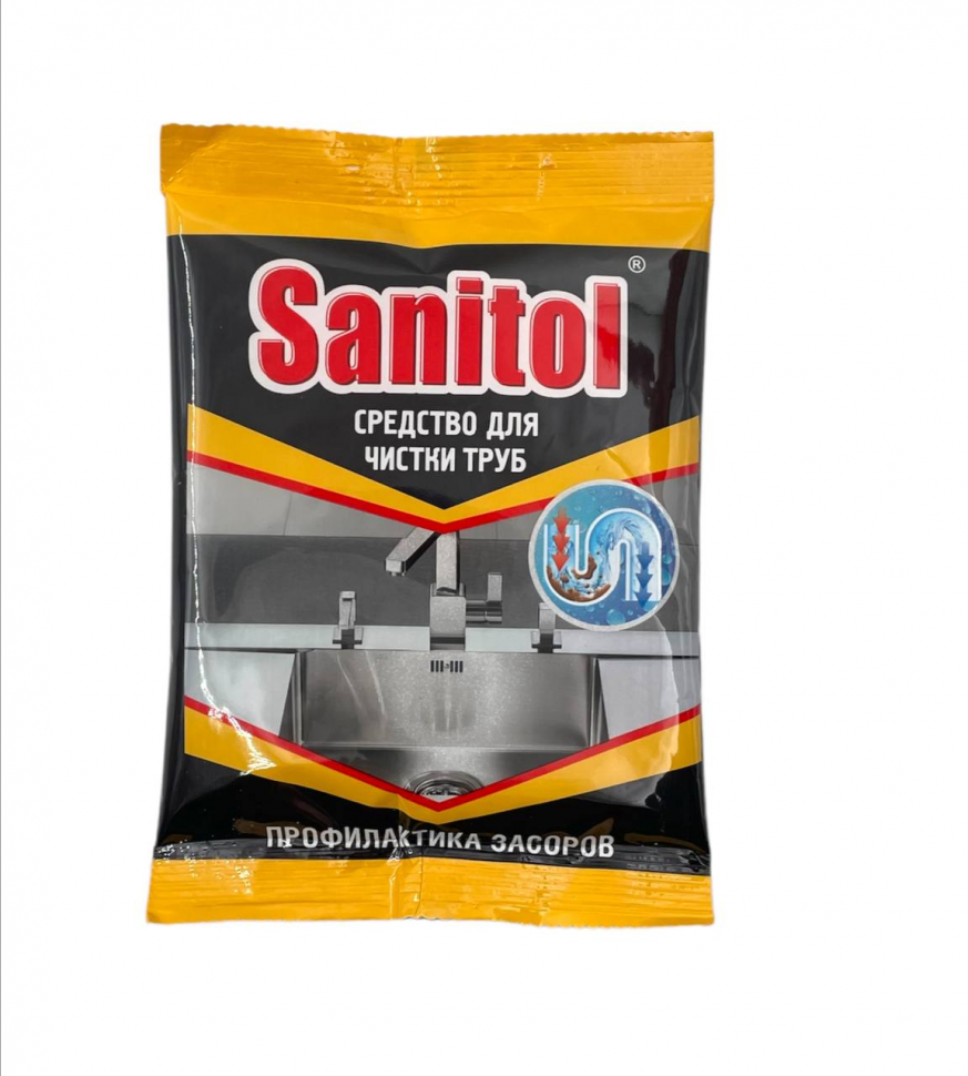 Антизасор для чистки труб 90 гр. Sanitol ЧС-152 (24)